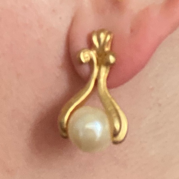 vintage coralee two stand necklace and earrings - Picture 3 of 4